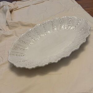 Vietri Cream Ceramic Serving Piece Made in Italy